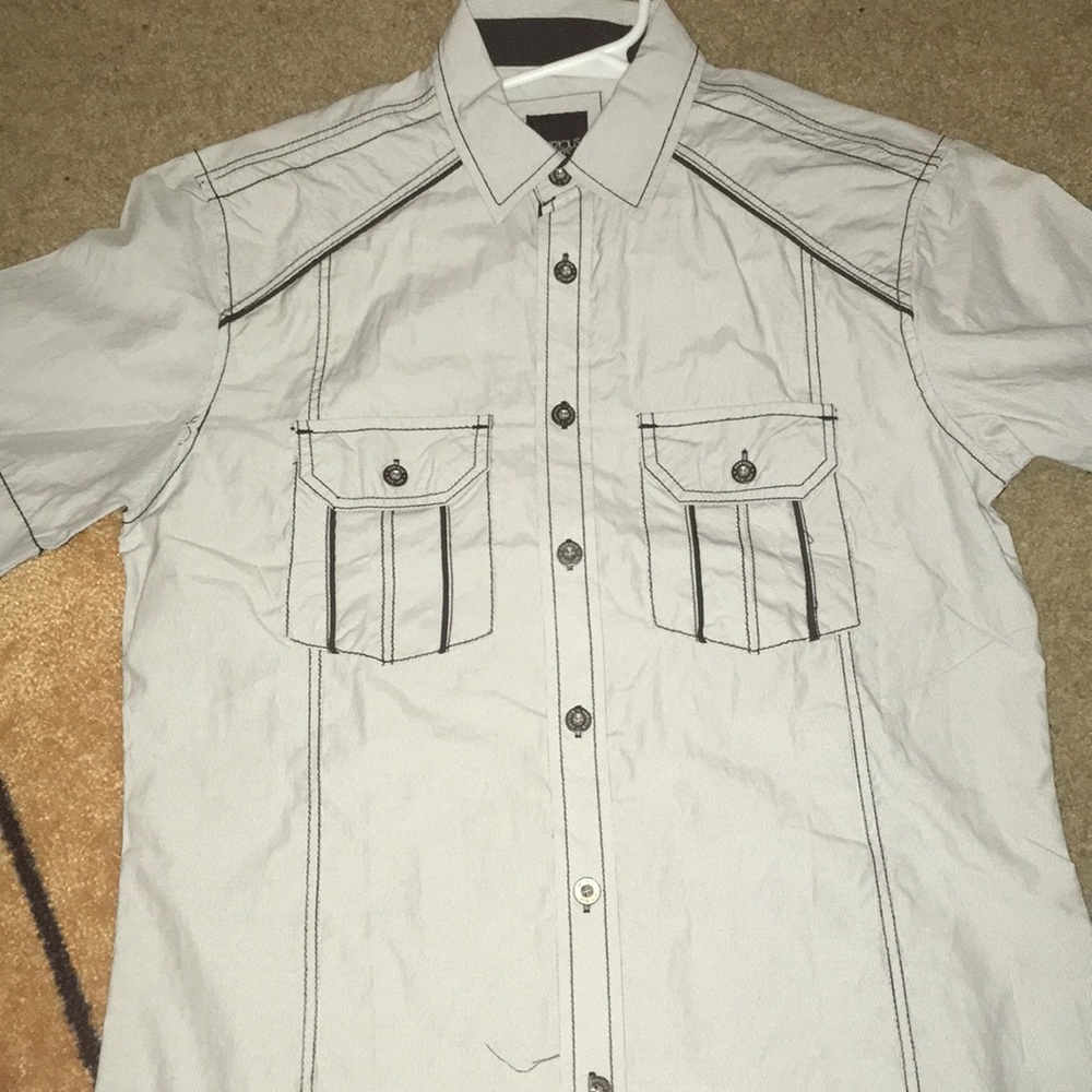 Various Artists black and white button up